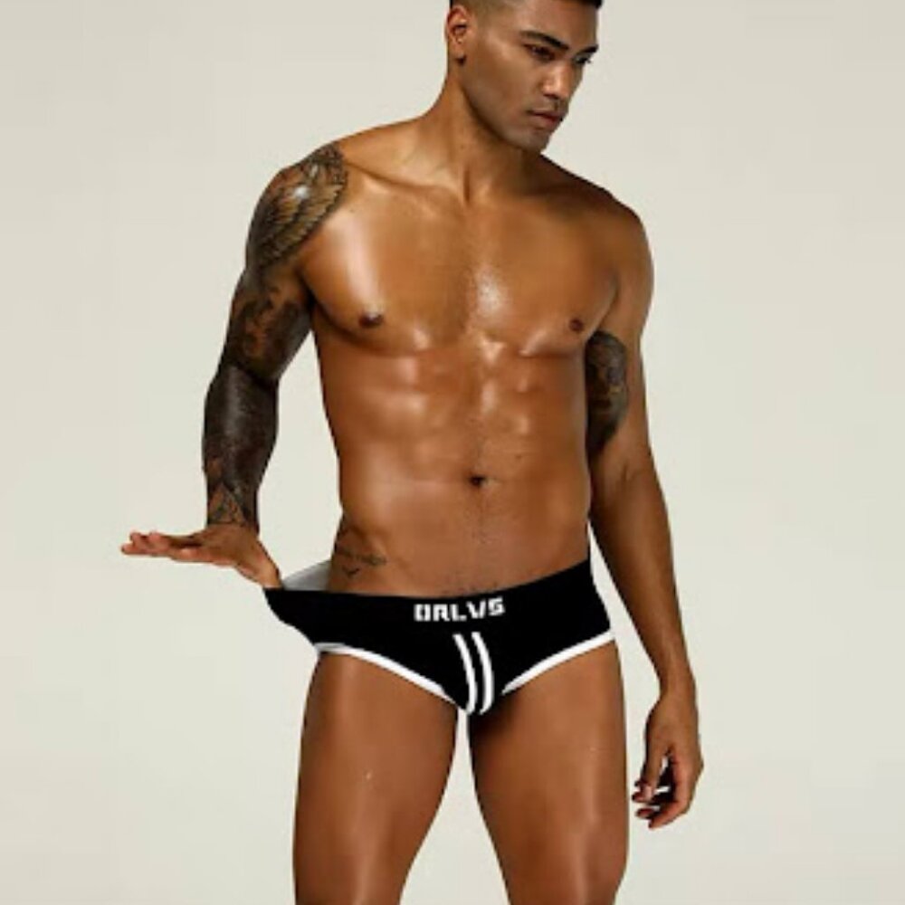 ORLVS New Men Underwear Breathable Briefs